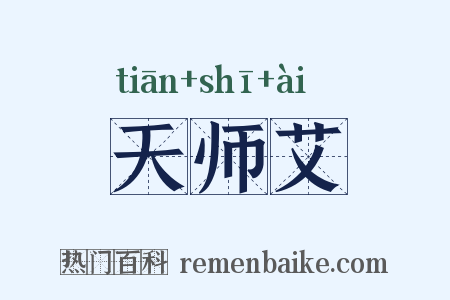 天师艾是什么意思的图片
